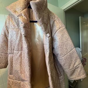 Nanusha Nude Beige Puffer Coat